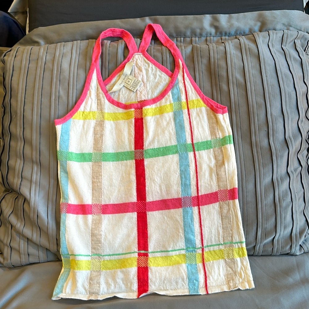 Stacy Haase Cashmere and Silk Racerback Knit Top